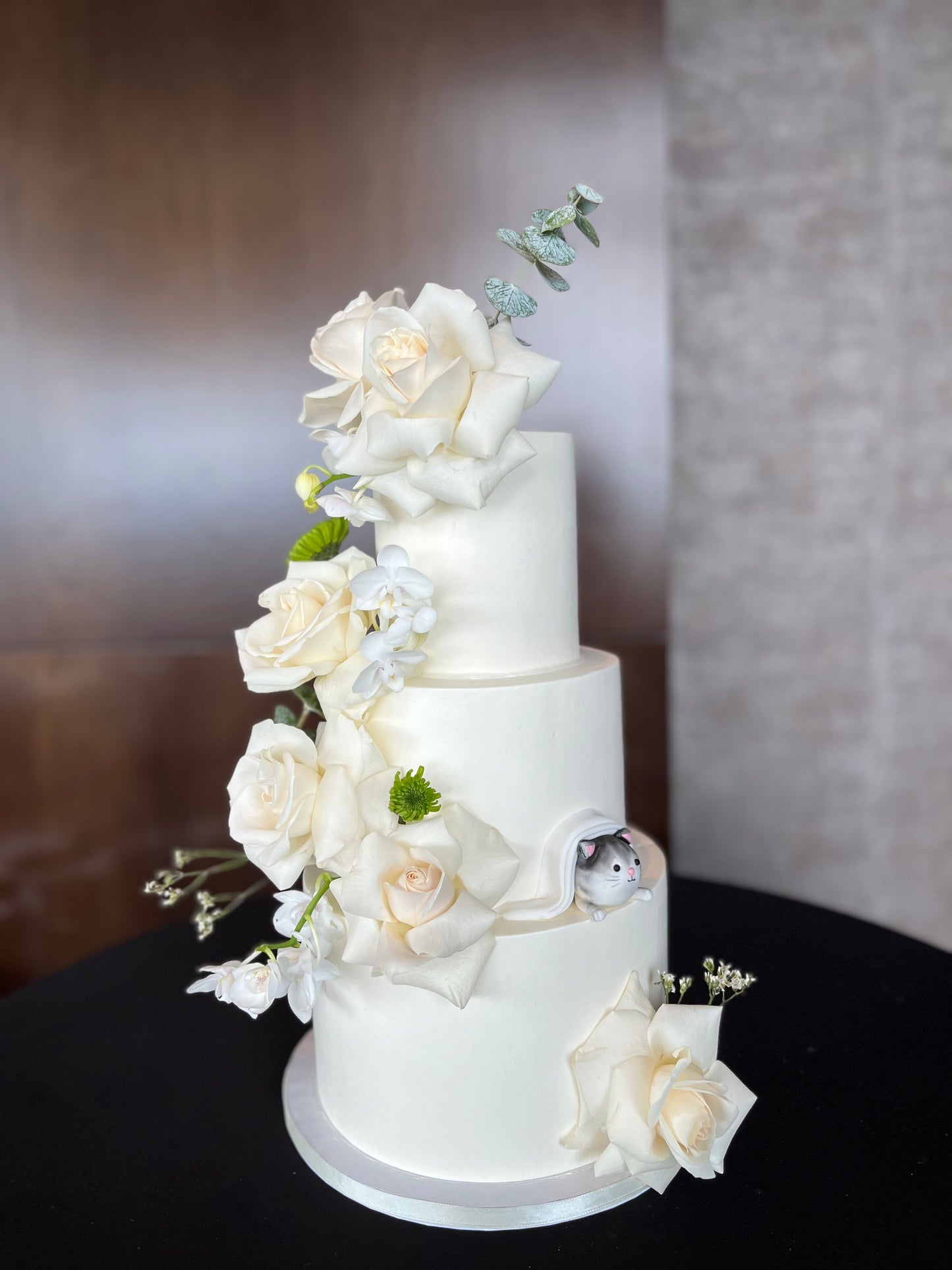 Three tier wedding cake