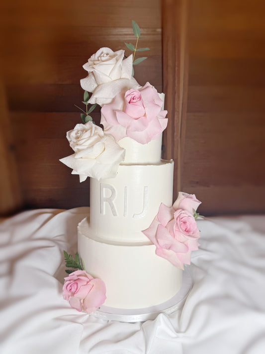 Rose Wedding Cake