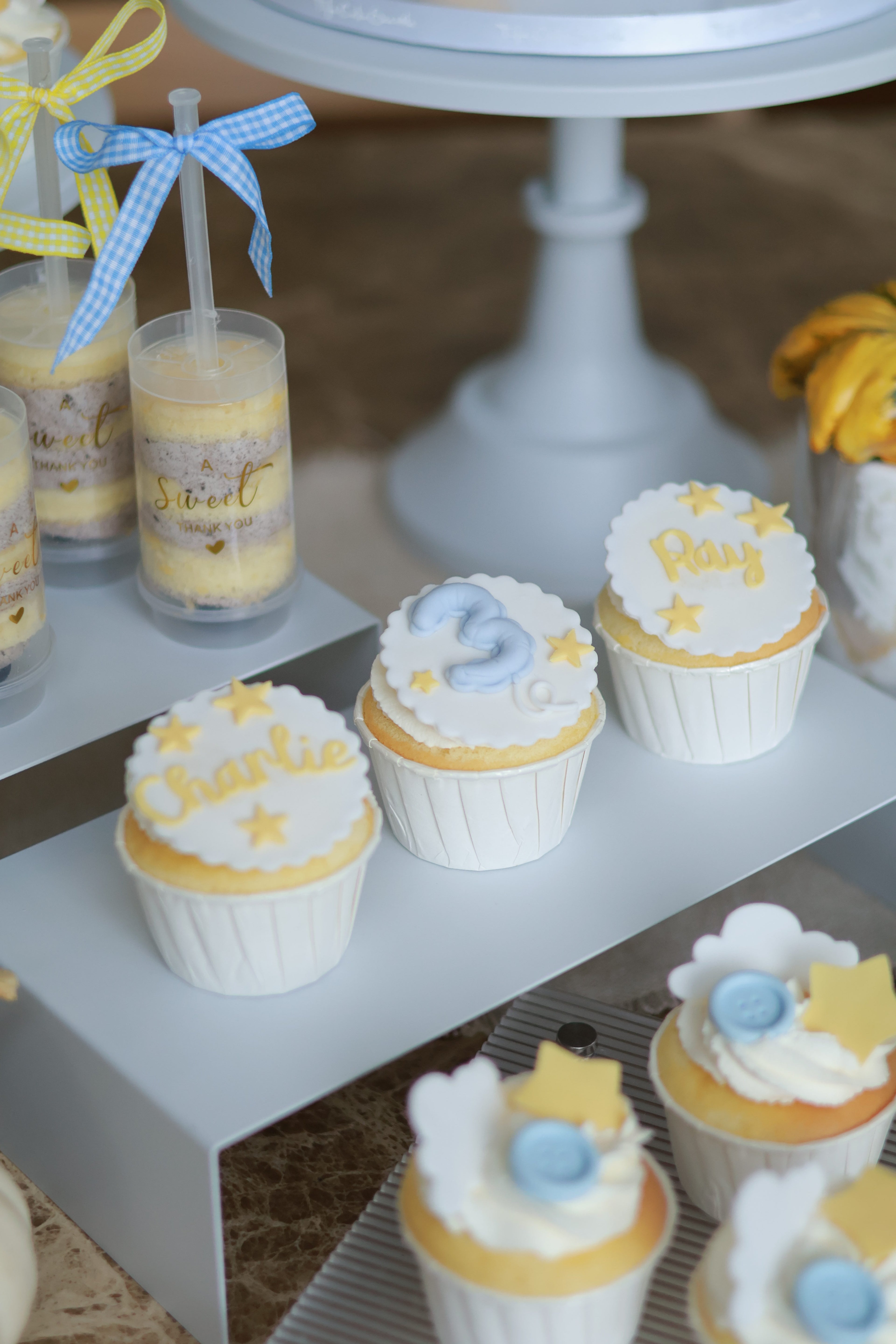 Baby bday dessert table