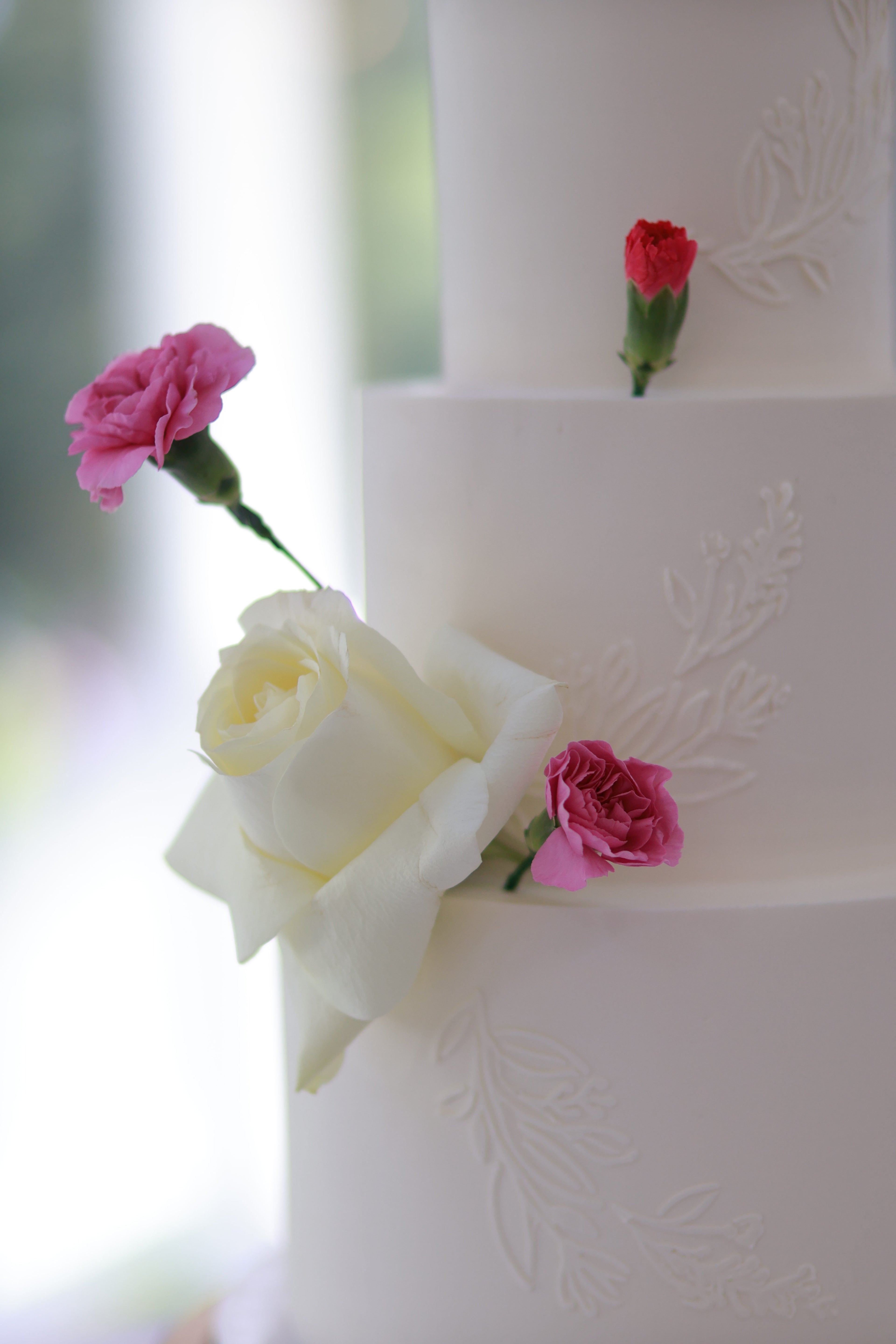 Stencil white wedding