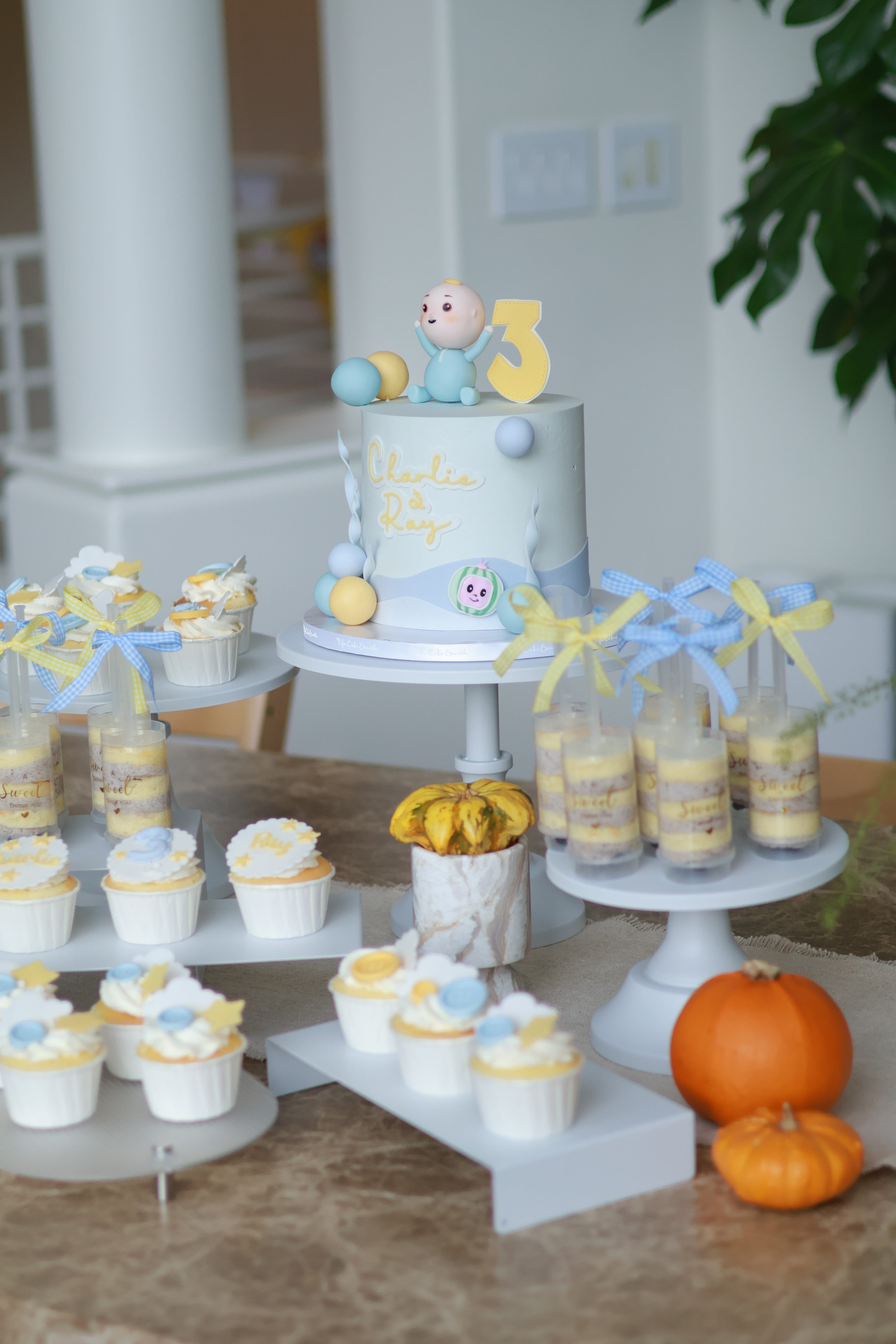 Baby bday dessert table