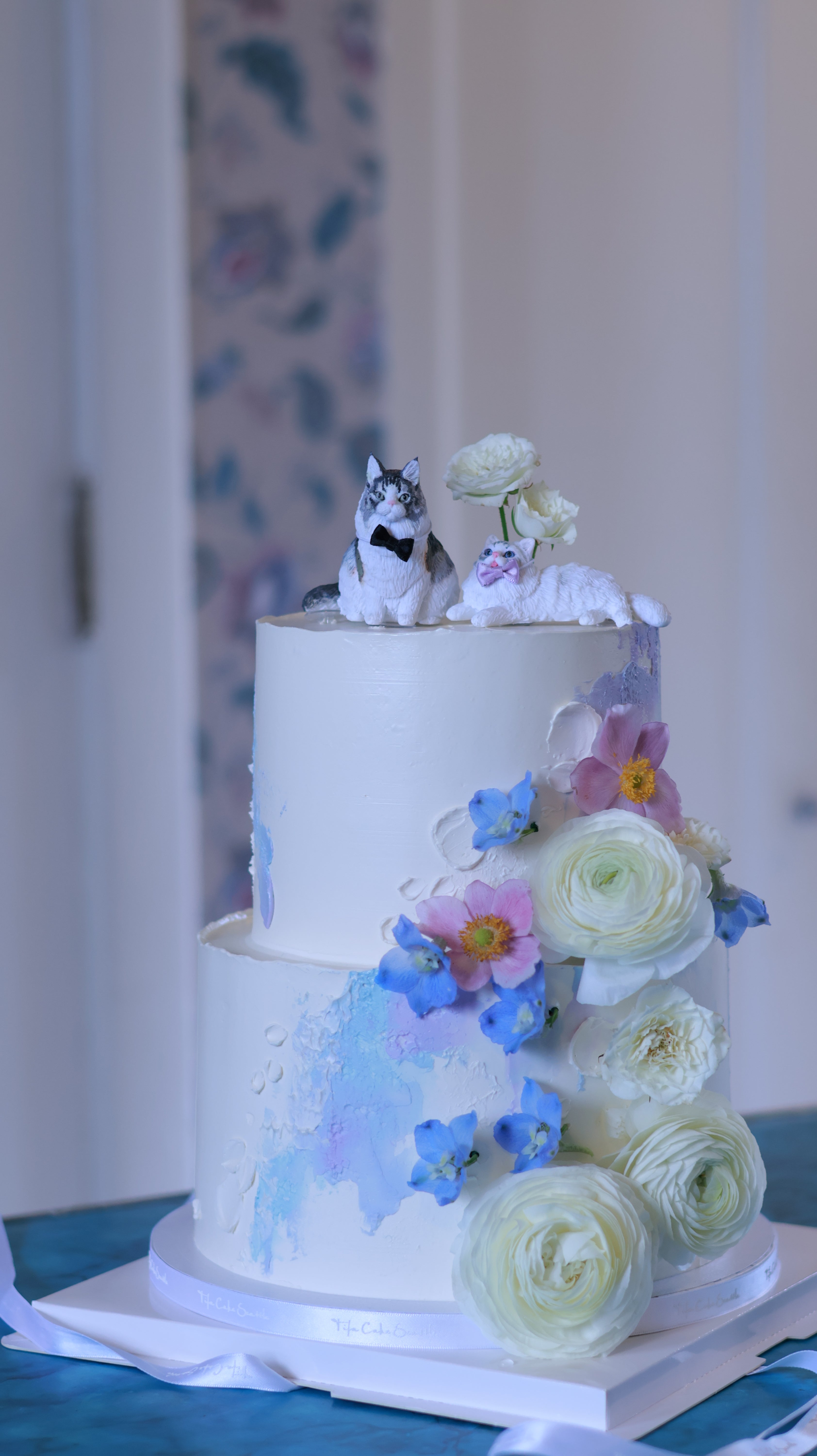 Floral blue/purple