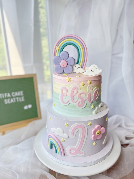 Rainbow Birthday Cake