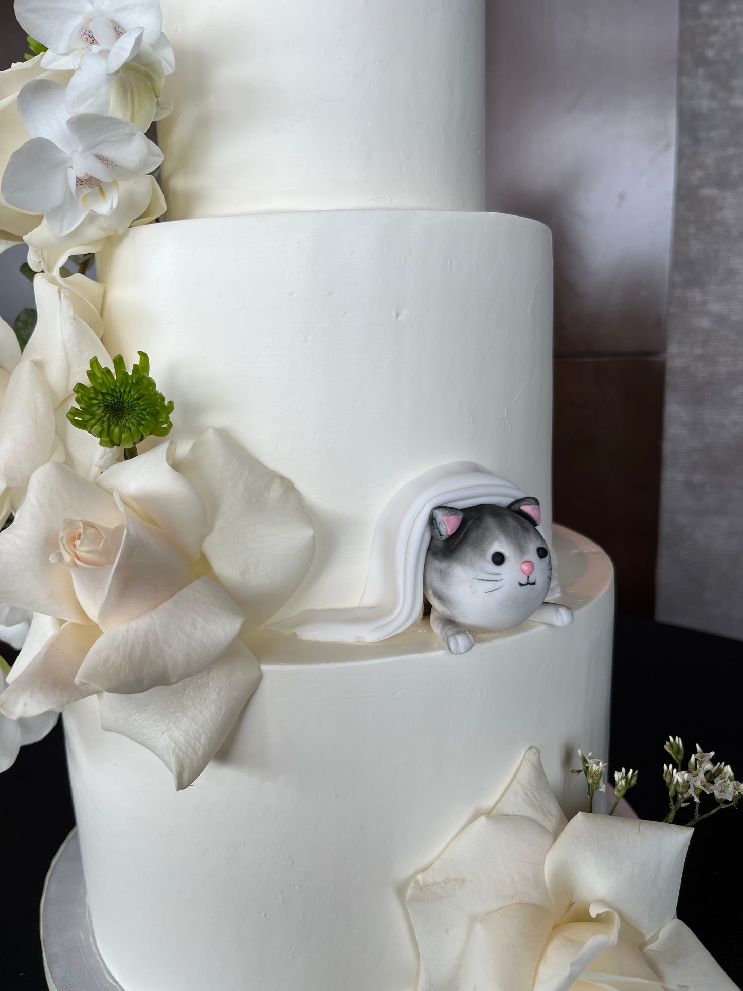 Three tier wedding cake