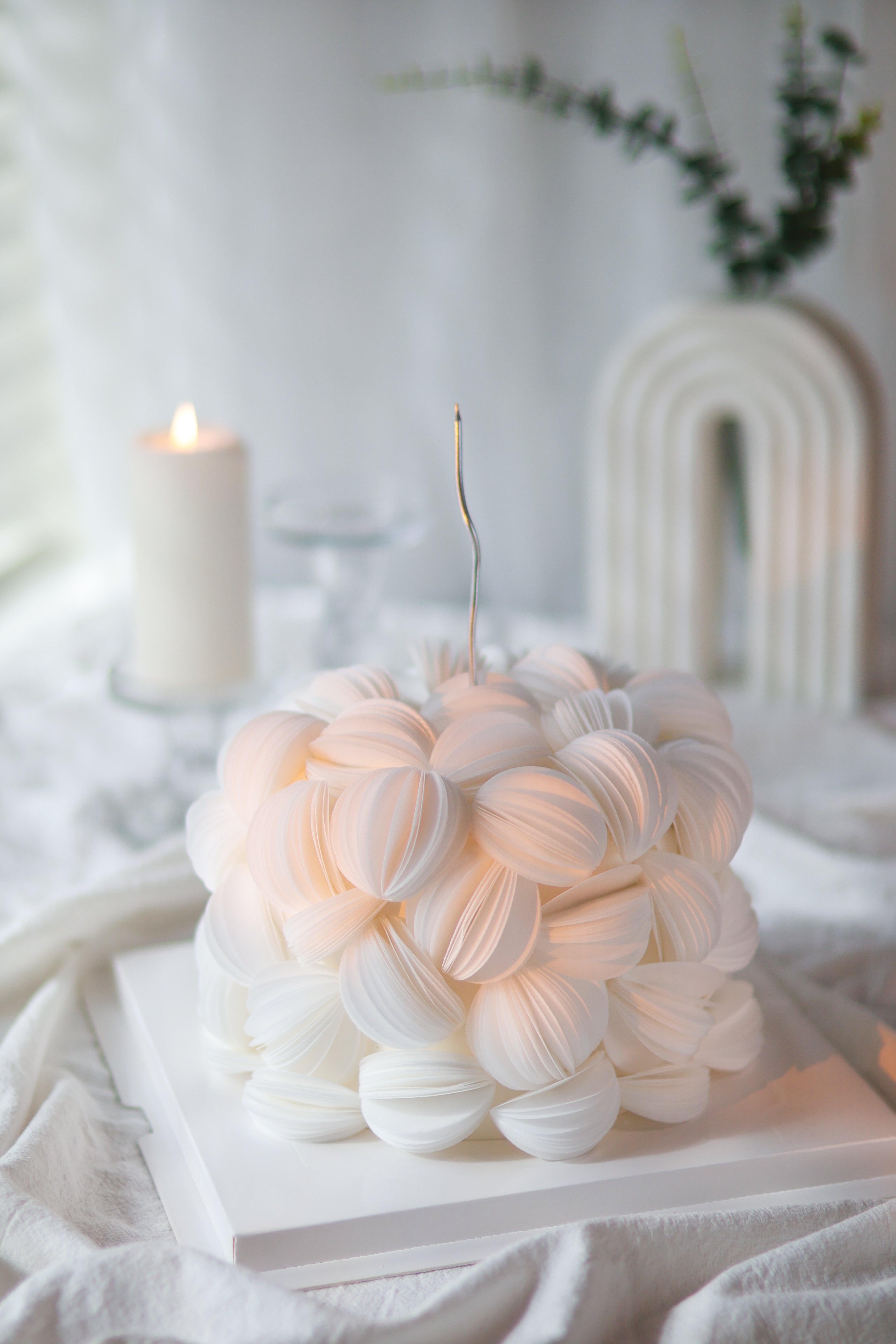 Wafer paper cake