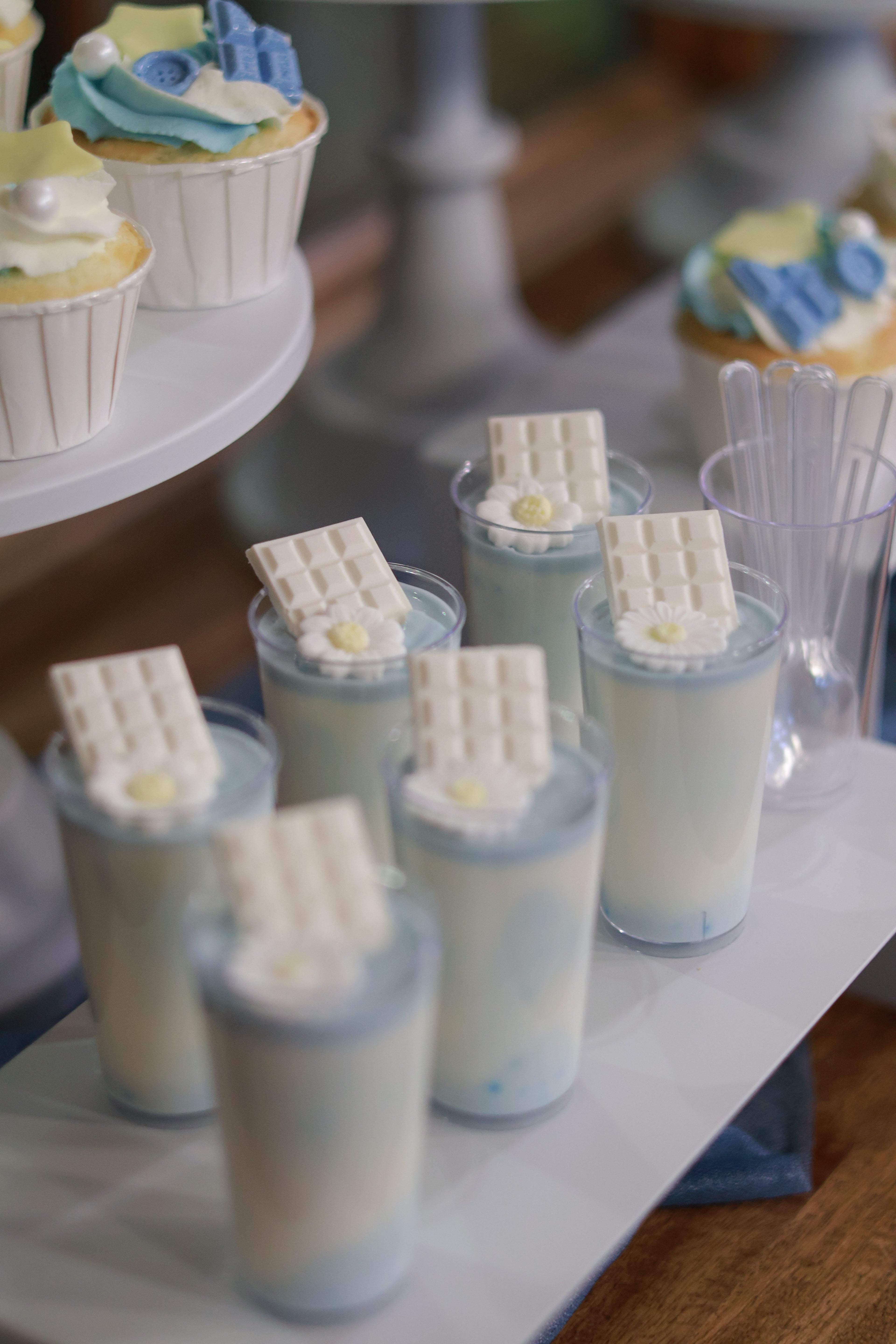 Blue and yellow baby party