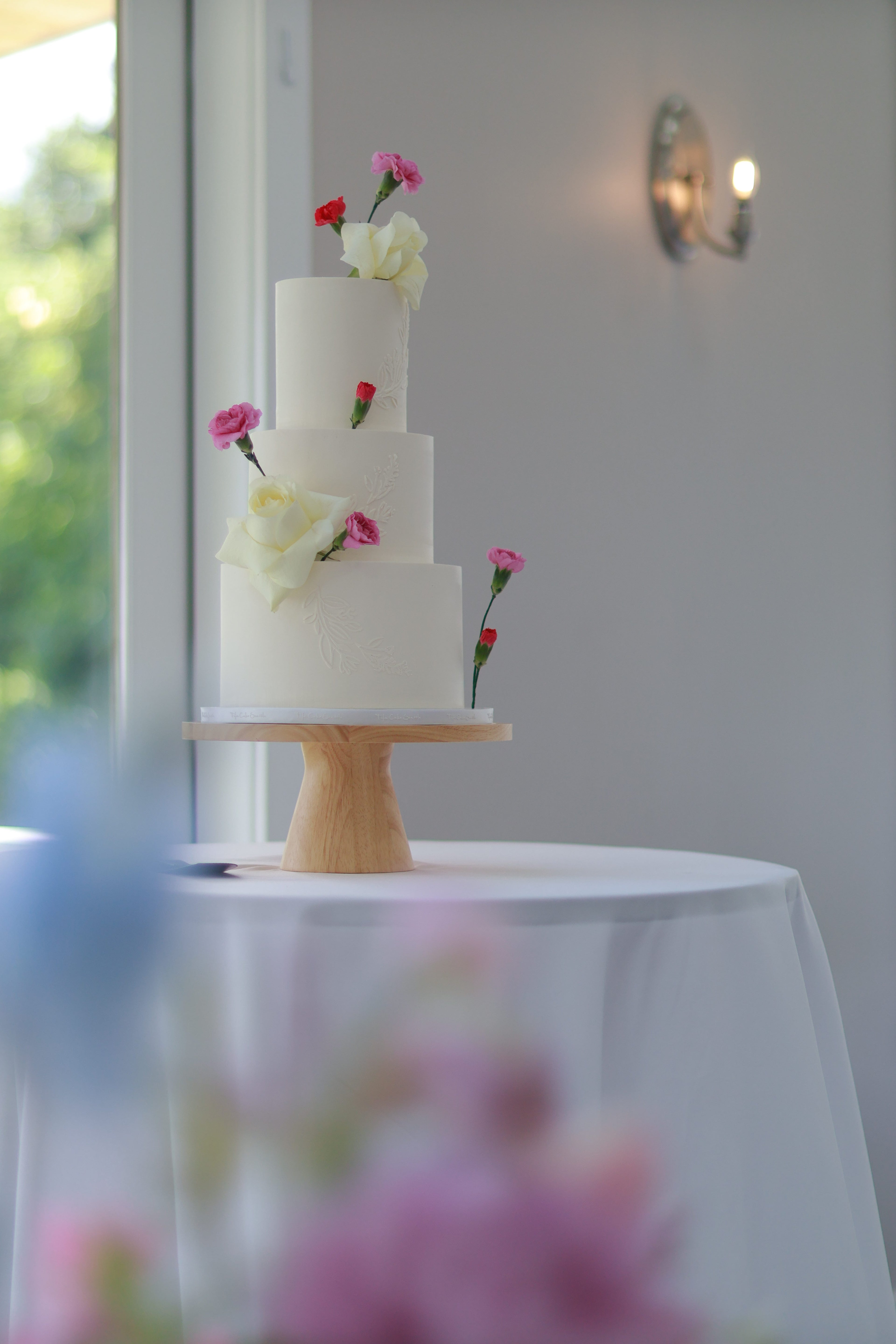 Stencil white wedding