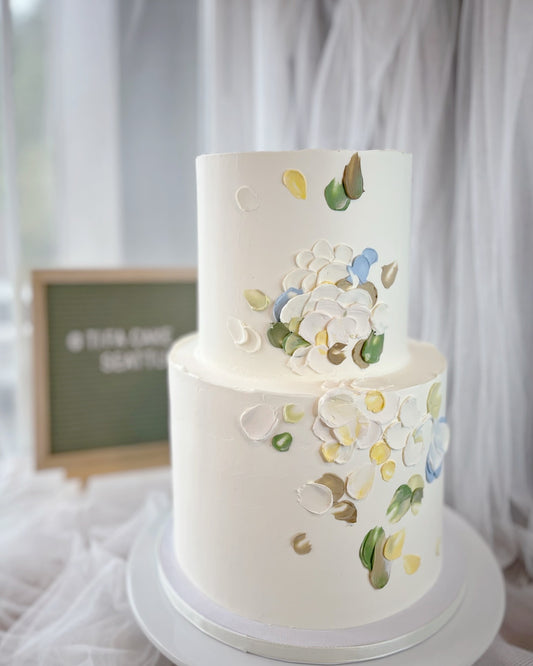 Palettes painting wedding cake