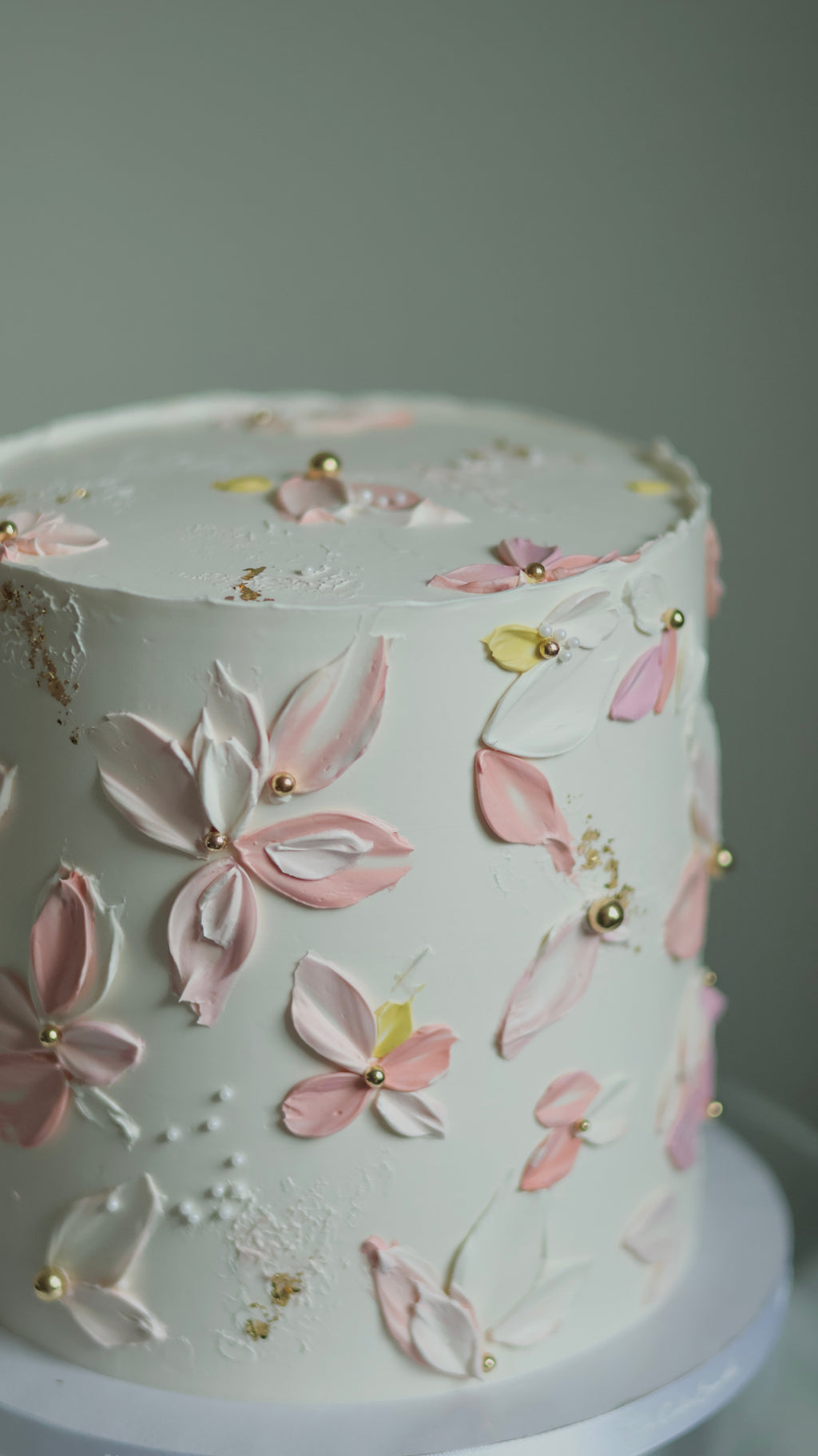 Knife palette cake