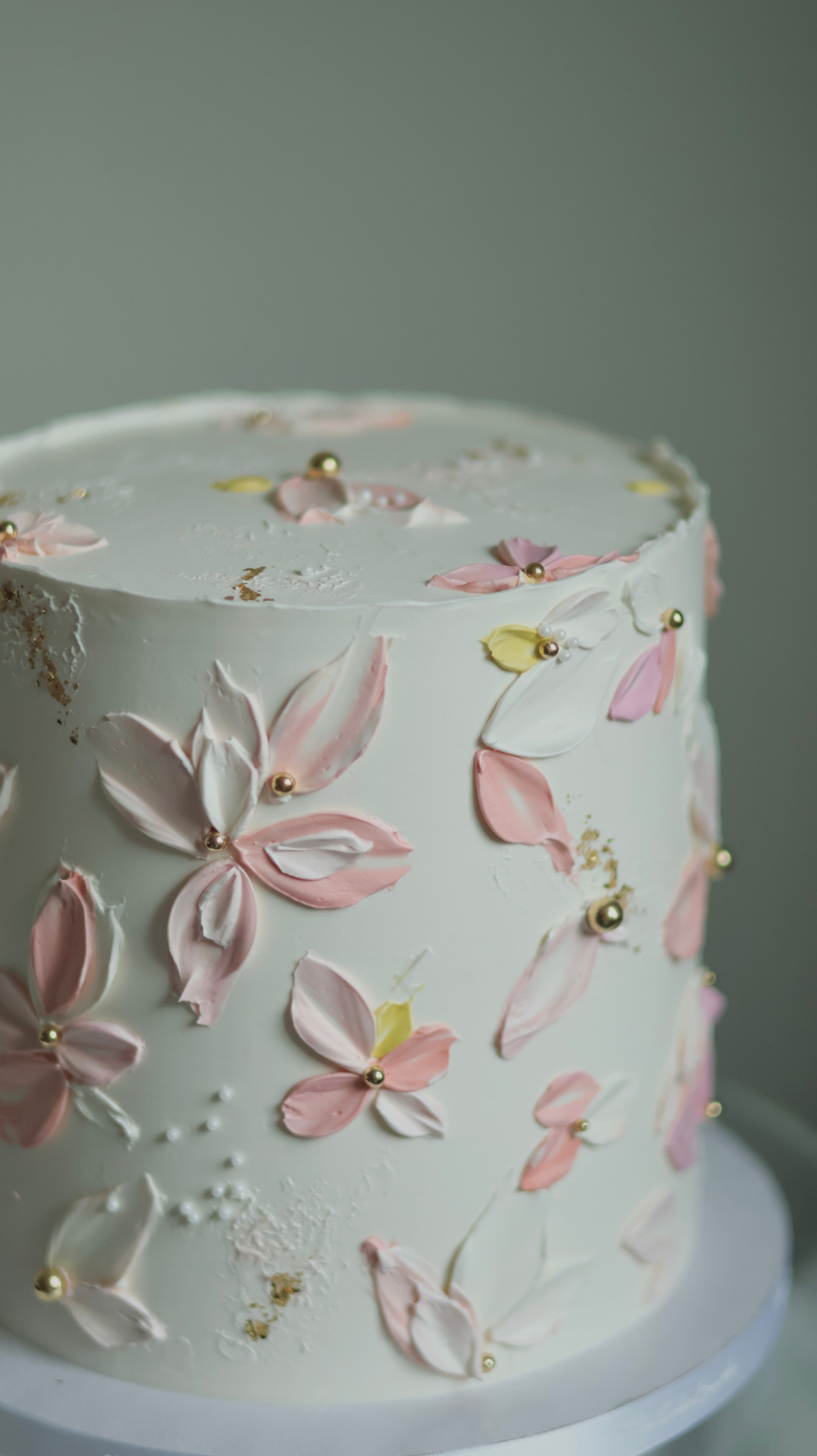 Knife palette cake