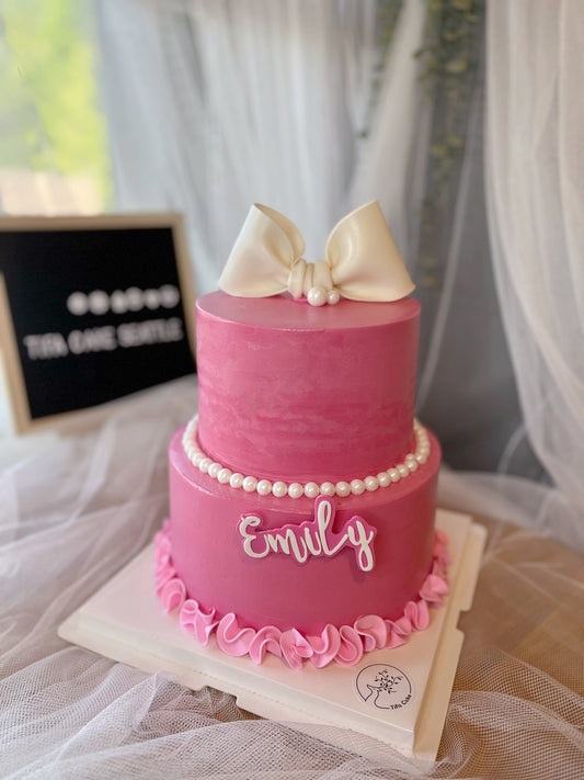 Barbie themed tier cake