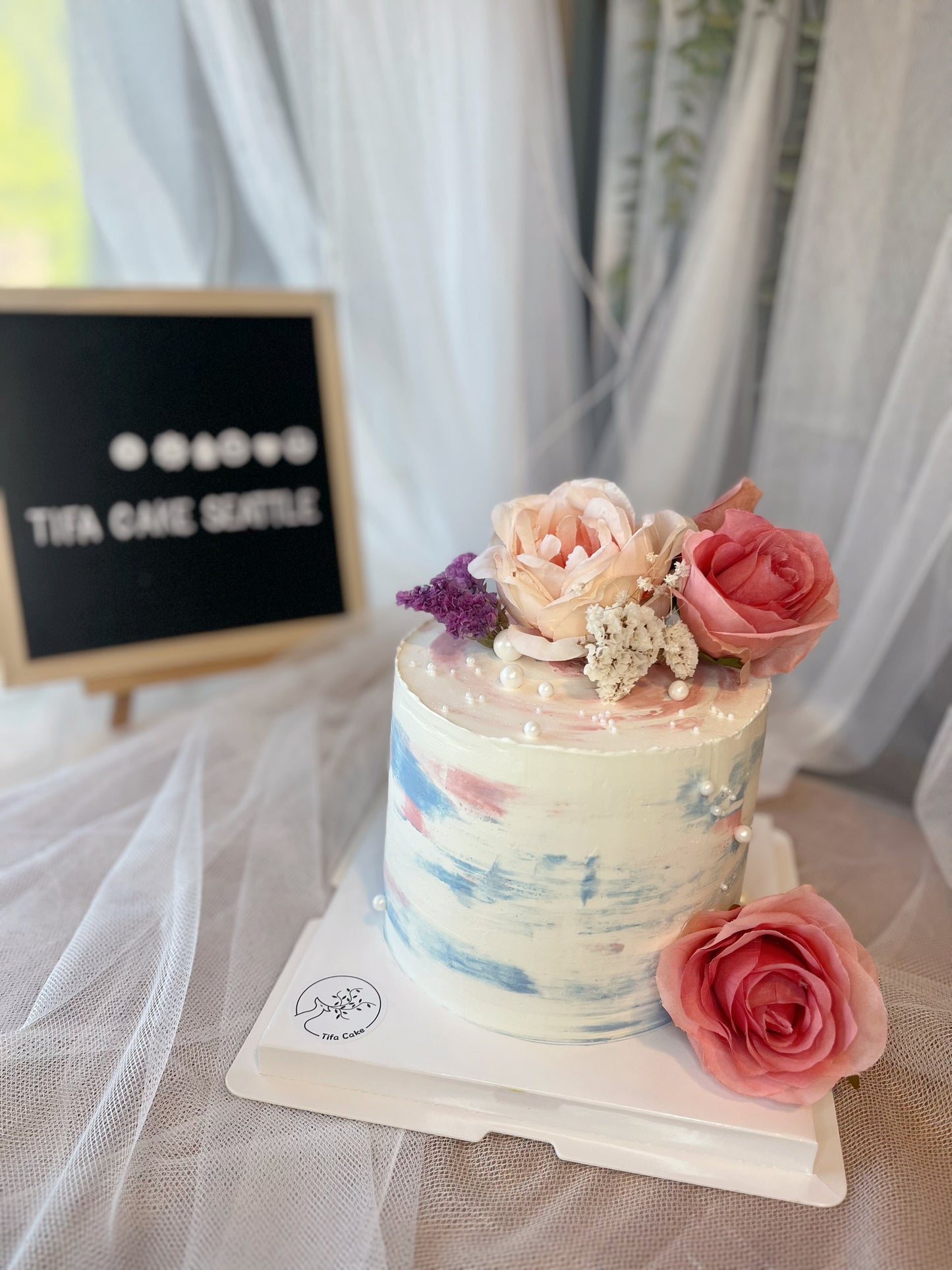 Tall Floral Cake